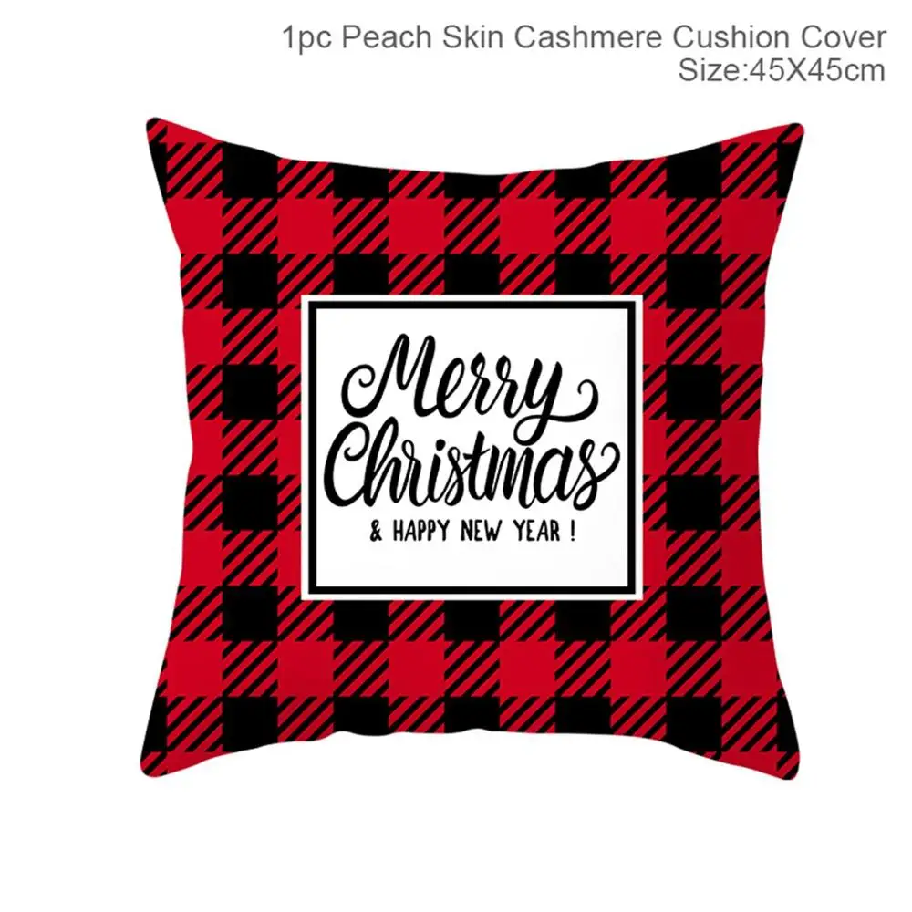 QIFU 45x45cm Elk Snowflake Santa Claus Christmas Pillowcase Christmas Decor for Home Christmas Navidad Xmas New Year - Цвет: Xmas Pillowcase 33