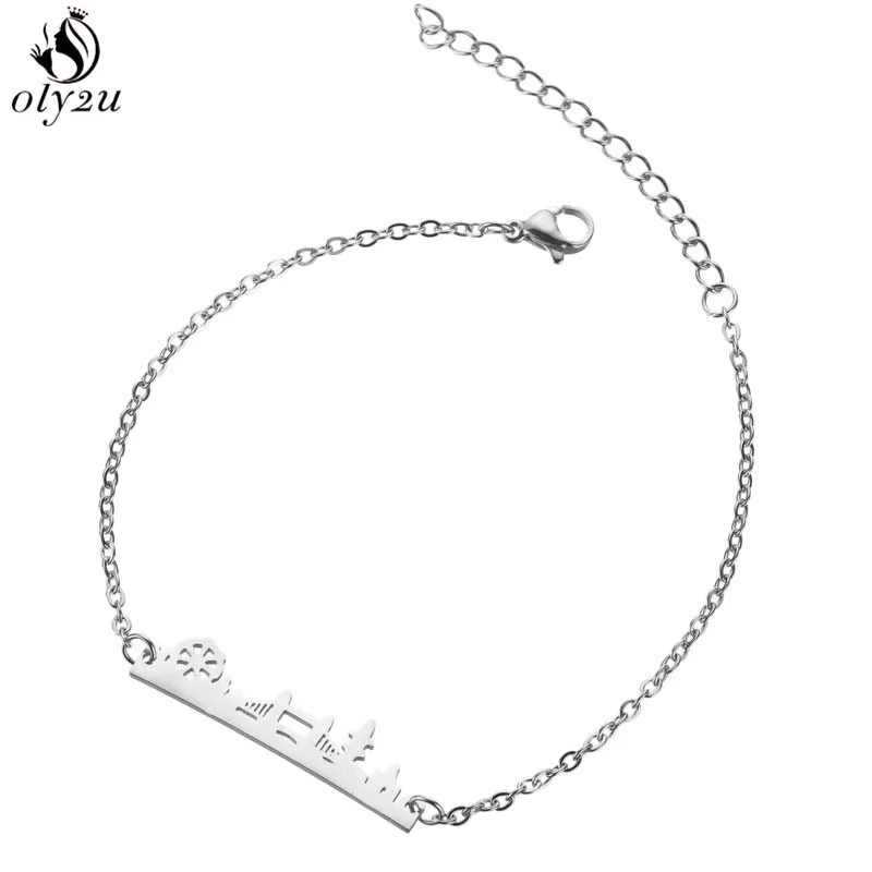 SL286S Oly2u винтажные серебряные подвески для камеры браслеты с подвесками для женщин ювелирные украшения, как на фото браслет лучший подарок для фотографического любовника bileklik - Окраска металла: SL286S