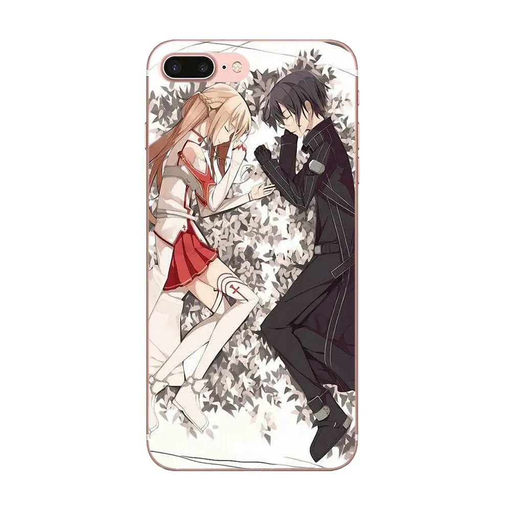 Sword Art Online Kirito Asuna TPU Coque Case For Sony Xperia Z Z1 Z2 Z3 Z4 Z5 compact Mini M2 M4 M5 T3 E3 E5 XA XA1 XZ Premium | Мобильные