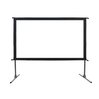 169 120acme fast folding projection screen suitable for outdoor activity with bracket stand projection screen