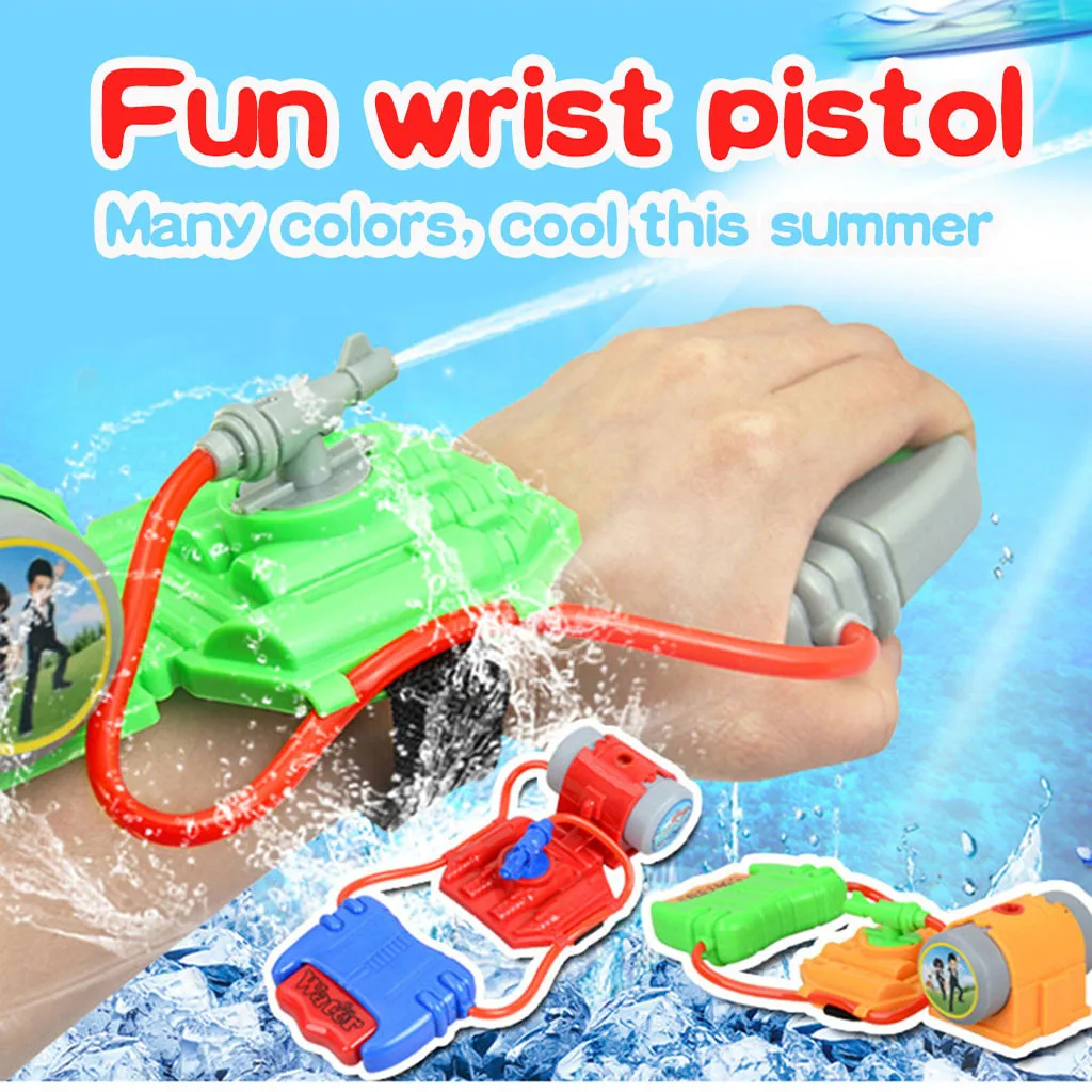 Детский водяной пистолет ручная водная летняя детская бутылка для запястья
