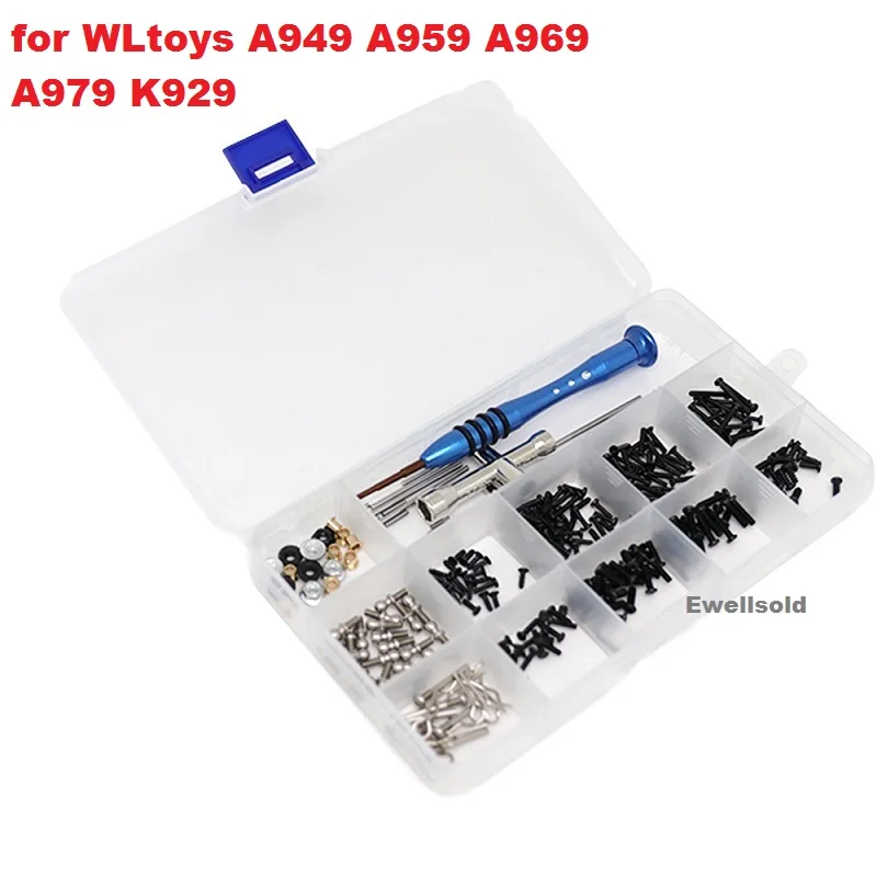 Новый набор инструментов для ремонта винтов WLtoys 1/18 A949 A959 A969 A979 K929 184001 аксессуары