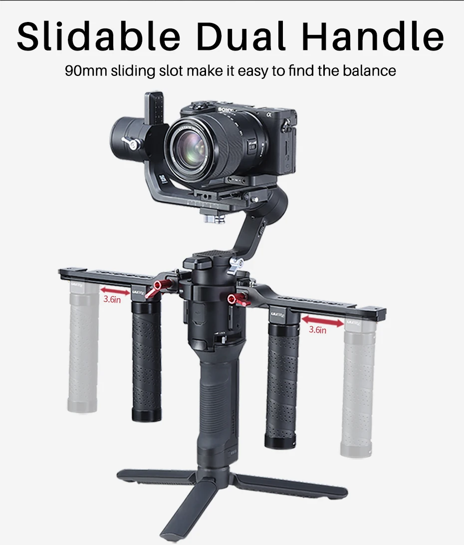 Двойная Ручка слинг Верхняя ручка для Dji Ronin S SC Zhiyun Crane 2 V2 Plus кольцо Крепление ручка
