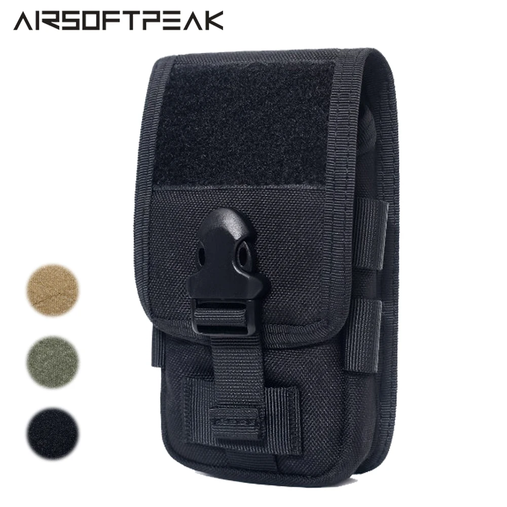 Двухслойная тактическая сумка для телефона с ремнем 600D нейлоновая