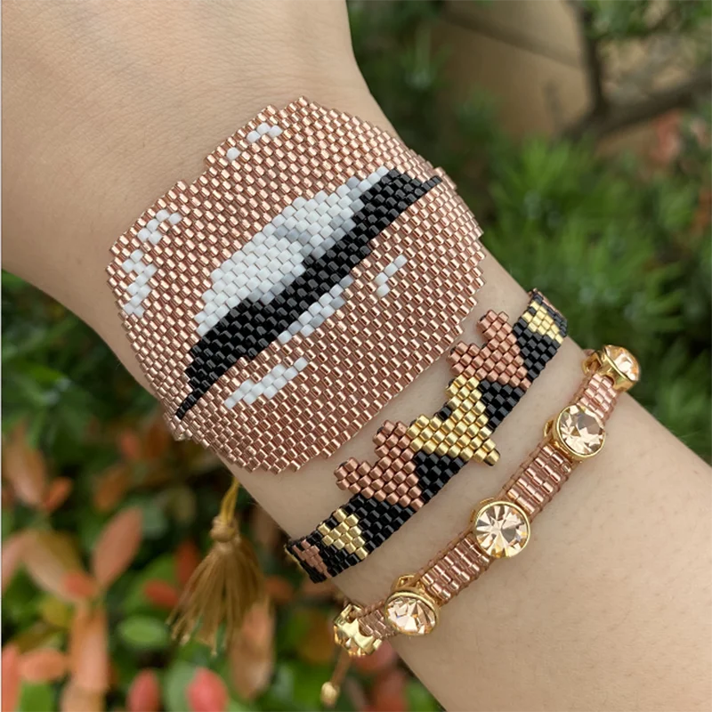 Женский браслет BLUESTAR из 3 предметов в одном наборе золотые браслеты с губами