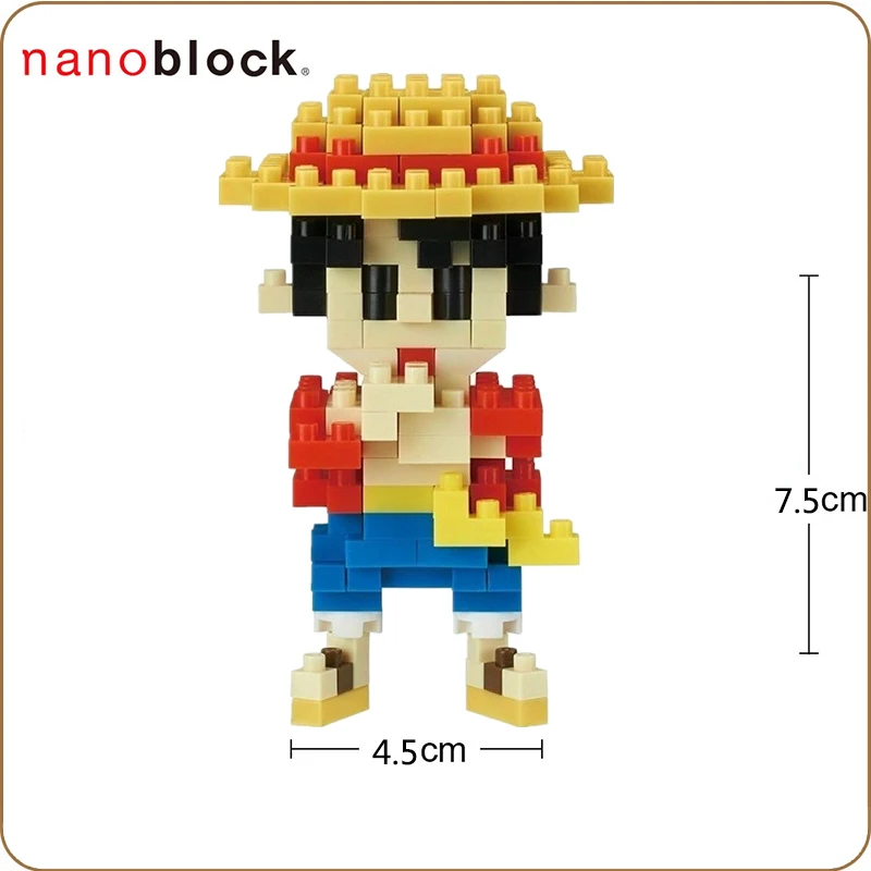 Новый Kawada NBCC 045 Nanoblock Один Кусок Луффи строительные блоки игрушка 150 шт алмазные