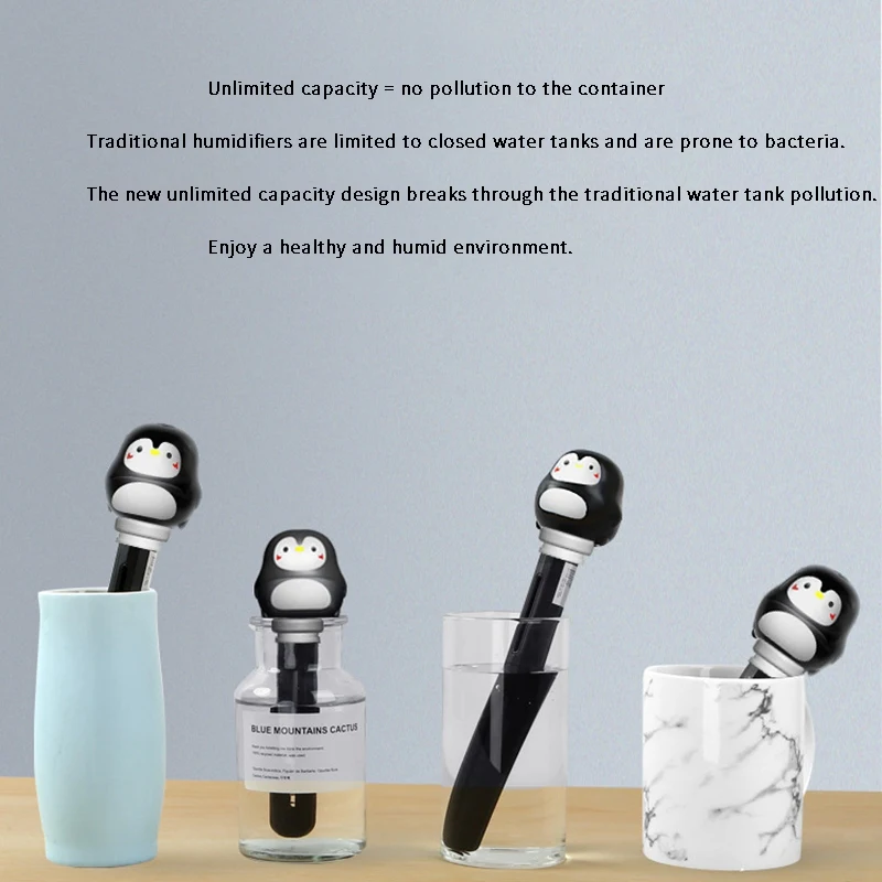 

EAS-USB Portable Mini Humidifier, Humidifier Without Wires, Suitable for Car Travel Office Hotel Family, No Water Bottle