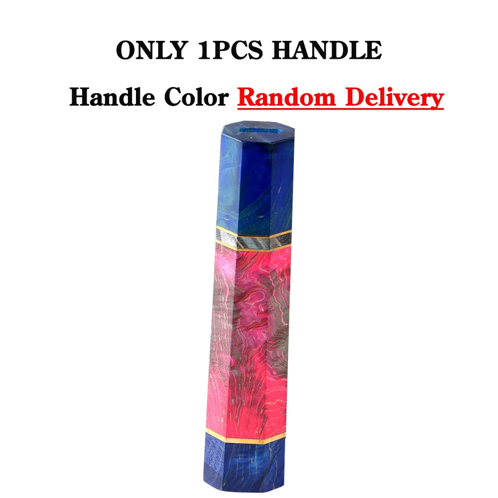 1PCS Handle XITUO затвердевшая деревянная ручка восьмиугольная ручка ручной DIY полуфабрикат дамасский нож ручка кухонный нож шеф-повара Кливер H - Цвет: 1PCS Handle