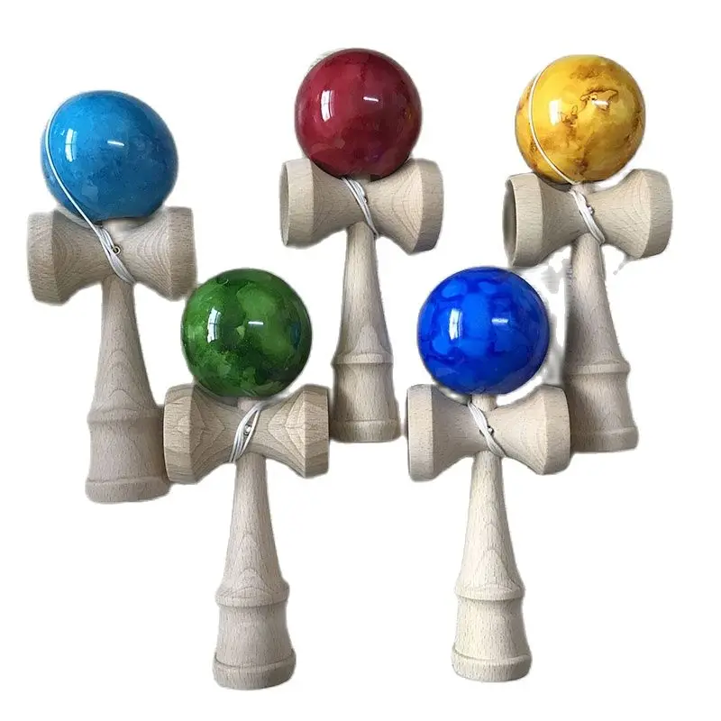 6 см шар Kendama профессиональная игрушка мраморный цвет жонглирующие шарики