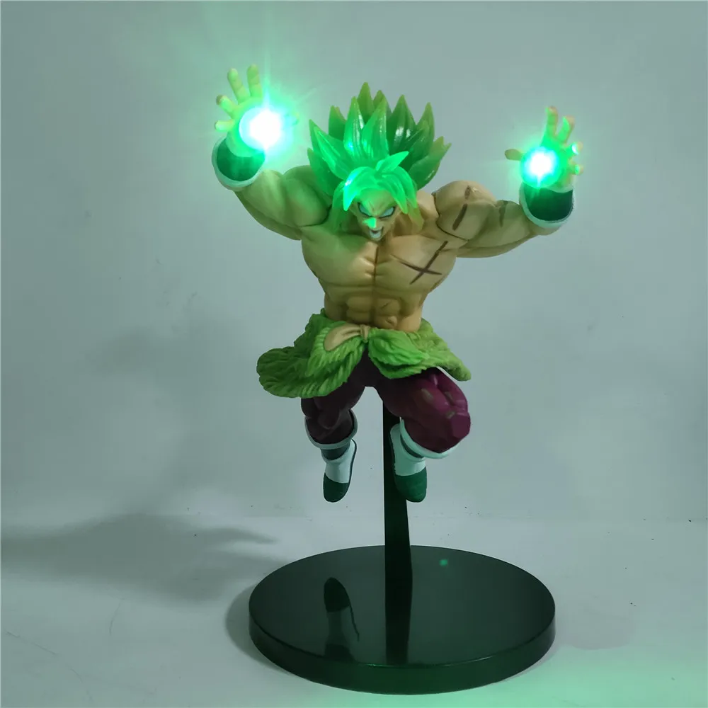 Bandai Dragon Ball Z Broly Аниме фигурки светодиодный Ночные огни диорама Broli лампа