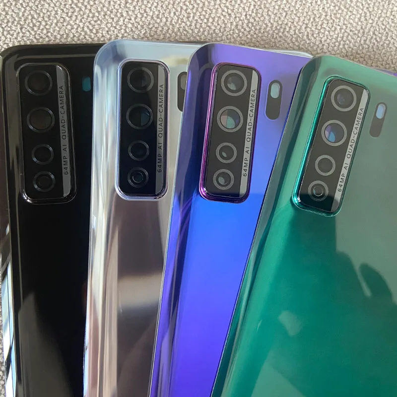 

Рамка для объектива задней камеры 2 шт. для Huawei P40 Lite 5G, стеклянный объектив, стеклянный объектив для Huawei Nova 7 SE, запасные части для ремонта