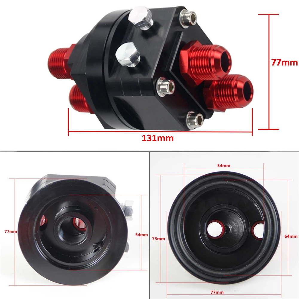 Hypertune алюминиевый масляный фильтр набор переходников для установки 3/4X16 и 20X1.5