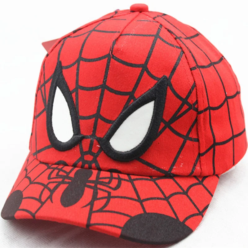 

Disney 2021 new children's cartoon hat boys and girls sunshade baseball cap hip hop sun hat Marvel Comics series baby hat