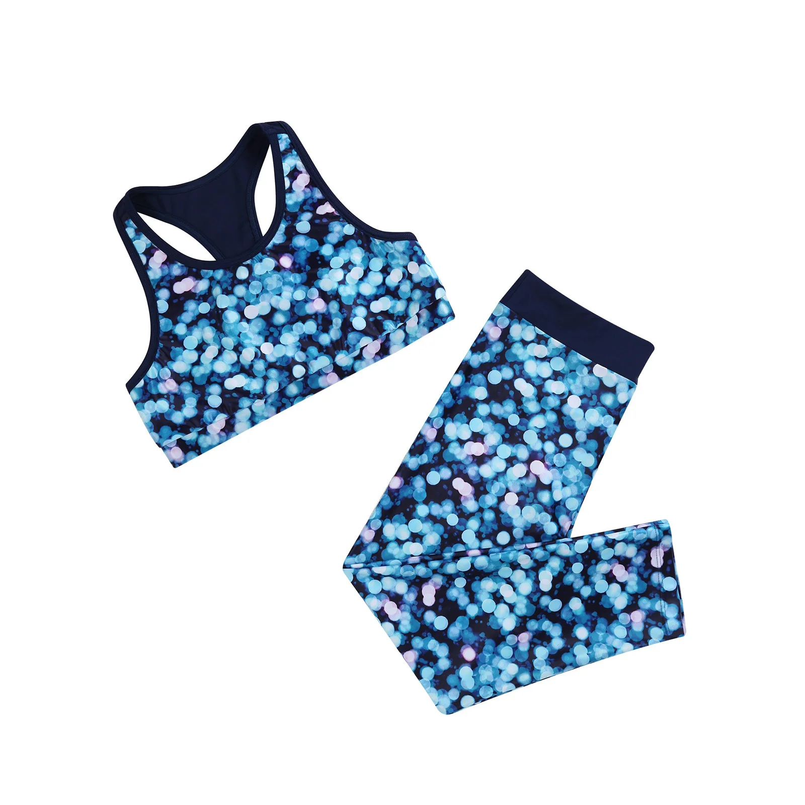 Детские танцевальные костюмы для девочек тренировочные тренажерного зала и йоги