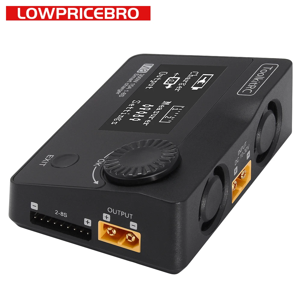 Тестер сервоприемника ToolkitRC M8 300 Вт 15 А устройство для проверки аккумулятора