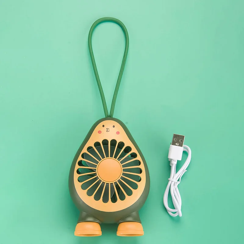 

Mini Portable Avocado Shape Fan USB Rechargeable Fan Desktop Cooling Fan for Outdoor Home Office Dormitory