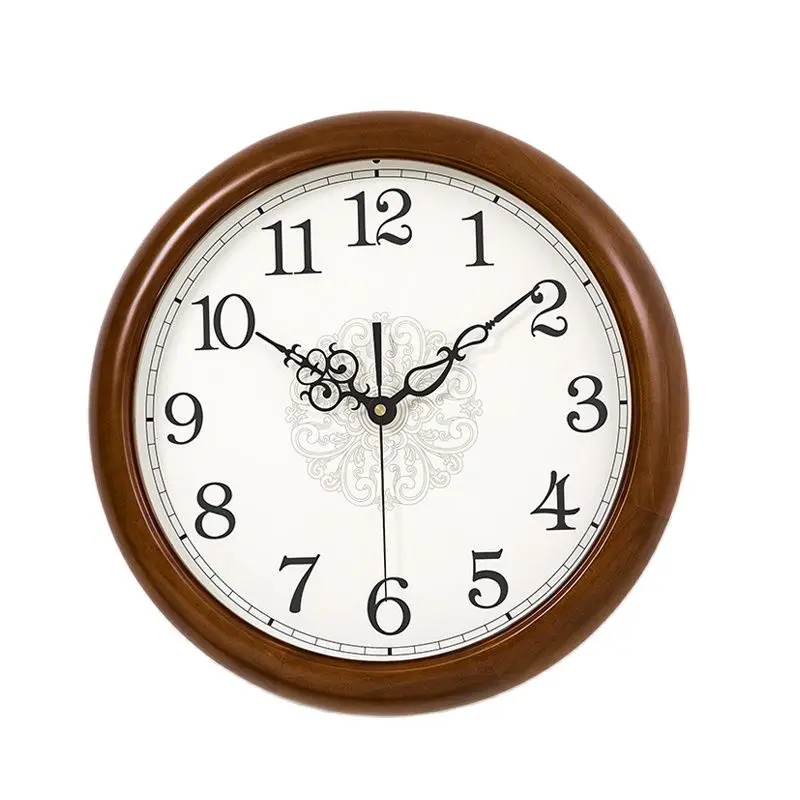 Большие настенные часы креативные тихие европейские круглые кварцевые из