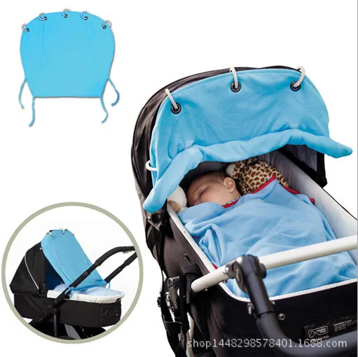 blue Детская коляска, шторка, коляска, ролик, защита от солнца, козырек, крышка для коляски, аксессуары для детской коляски, коляска, коляска, Кепка - Цвет: blue
