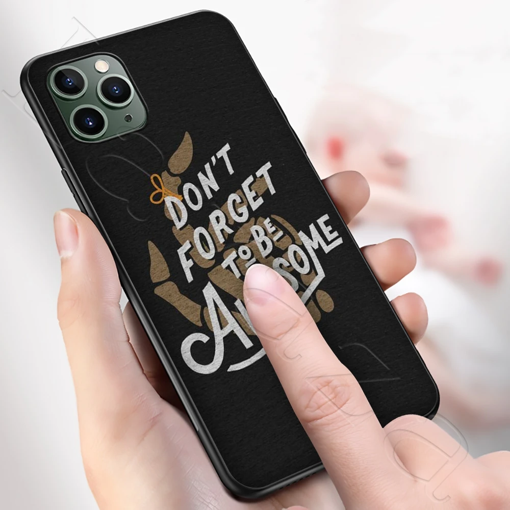 Прозрачный силиконовый мягкий чехол Lavaza BE Amazing для iPhone 12 Mini 11 Pro XS Max XR X 8 7 6 6S Plus 5 5S SE