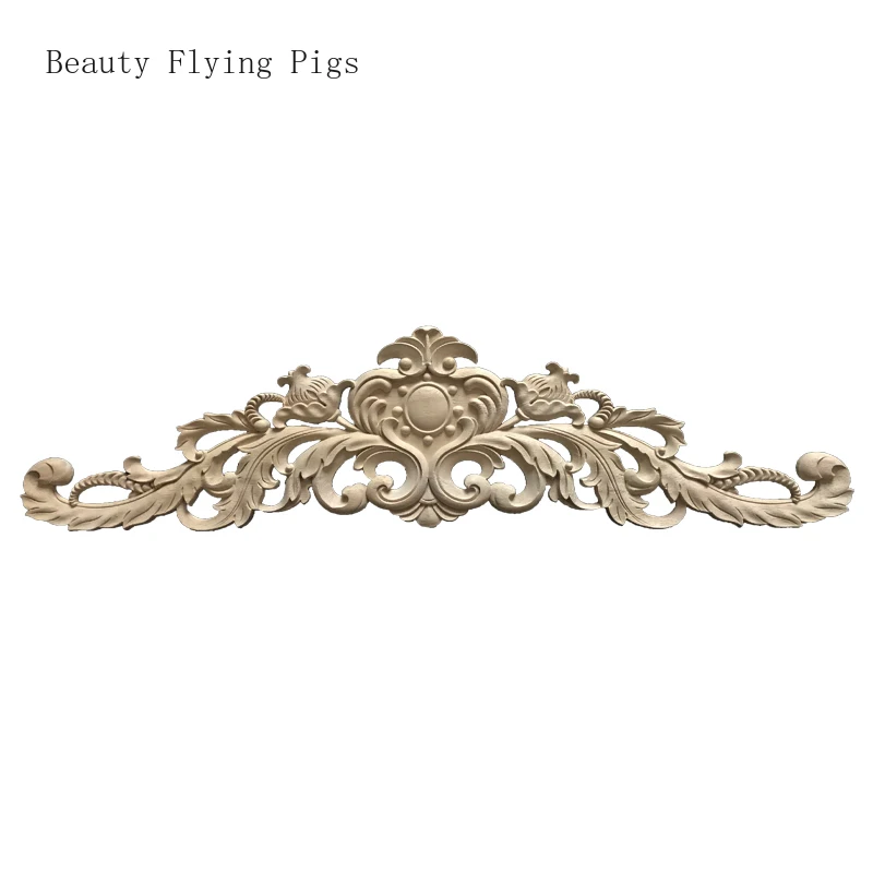 Прямая поставка Классическая резьба по дереву цветок из цельного дерева угловой