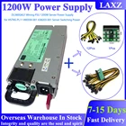 Блок питания для сервера майнинга 1200 вт для DL580G5 G6 G7 с портом 1012, 6Pin GPU PSU PCI-E, коммутационная плата, 6Pin на 8(6 + 2)Pin, кабель BTC