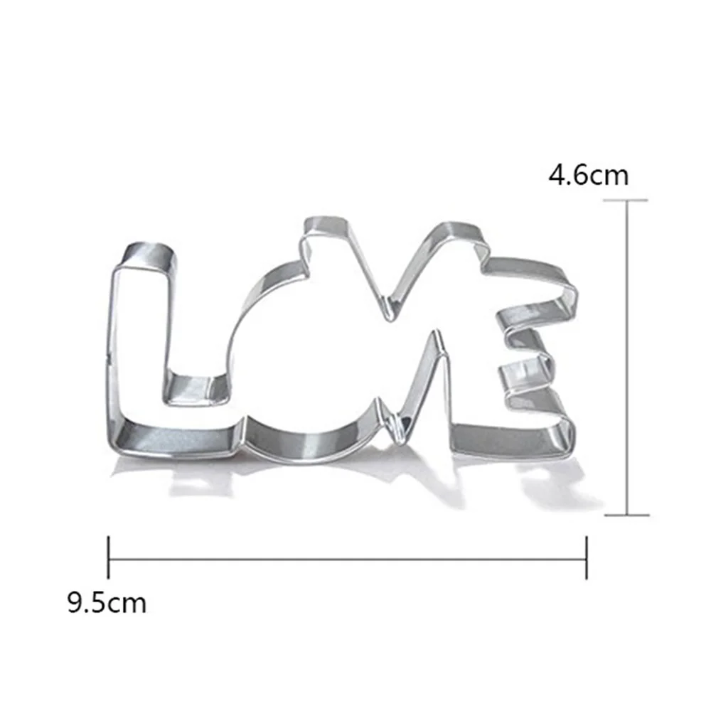 

Love Letter Shape Forms For Biscuit Mold Lover Series Design Stainless Steel Cookie Cutter Bakeware Pastry Confectionery Tools