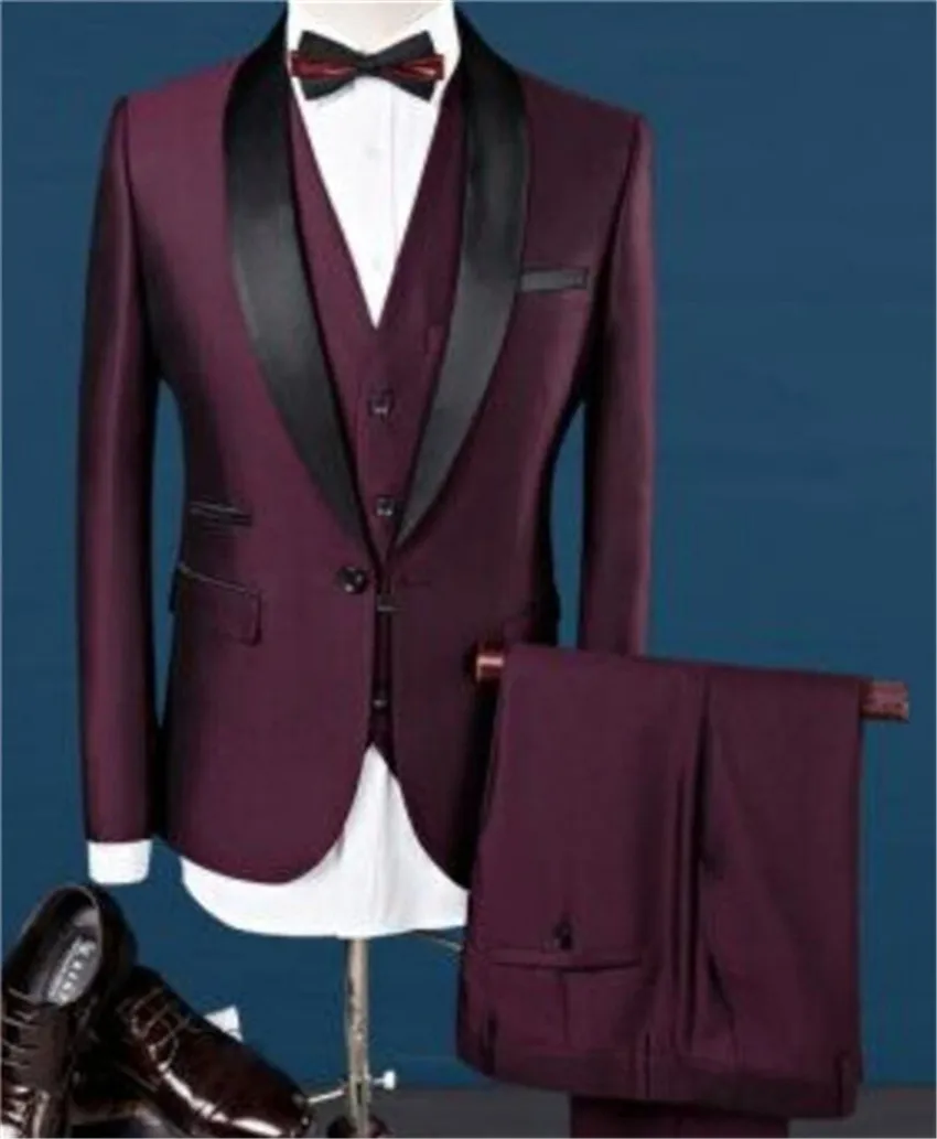 2020 new men's wedding banquet business men's suit Suit Tuxedo Suit performance suit (jacket + pants + vest)