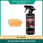 Нано-полированный окрашенный автомобильный воск, 500 мл, импорт, Гидрофобный слой, уход за автомобилем, полотенце