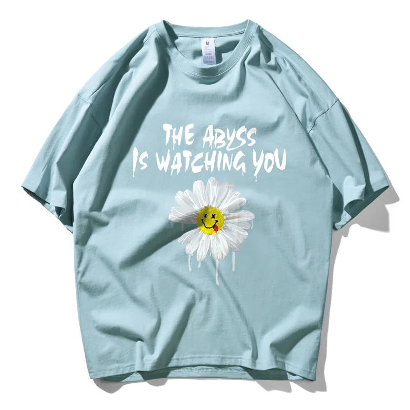 Футболка Мужская/женская с цветочным принтом топ в стиле хип хоп забавная