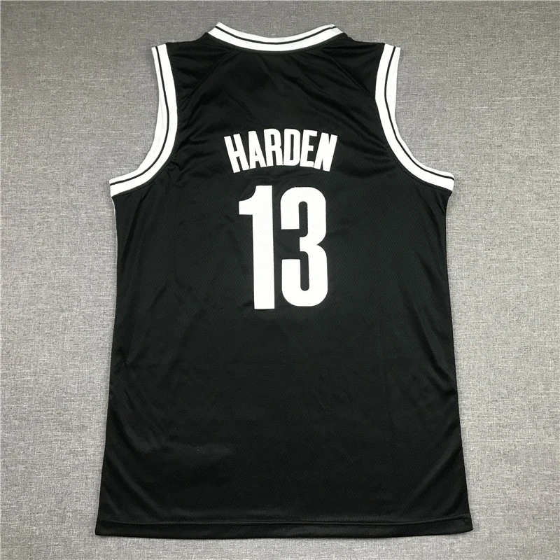 

2021 Mens New American Basketball Clothes European Size James Harden T Shirts Cotton Tops Cool Tops Loose Clothes Brooklyn Nets