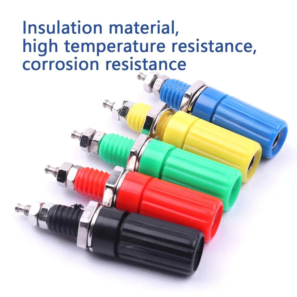 10 шт 5 цветов терминальный Тест Разъем типа &quotбанан&quot Стенд Инструмент проводки