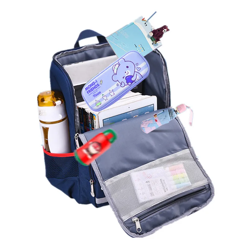 2021 NEW Waterproof nylon Orthopedic Children School Bags boys girls Cartoon Prints Kids School Backpacks Mochila Infantil