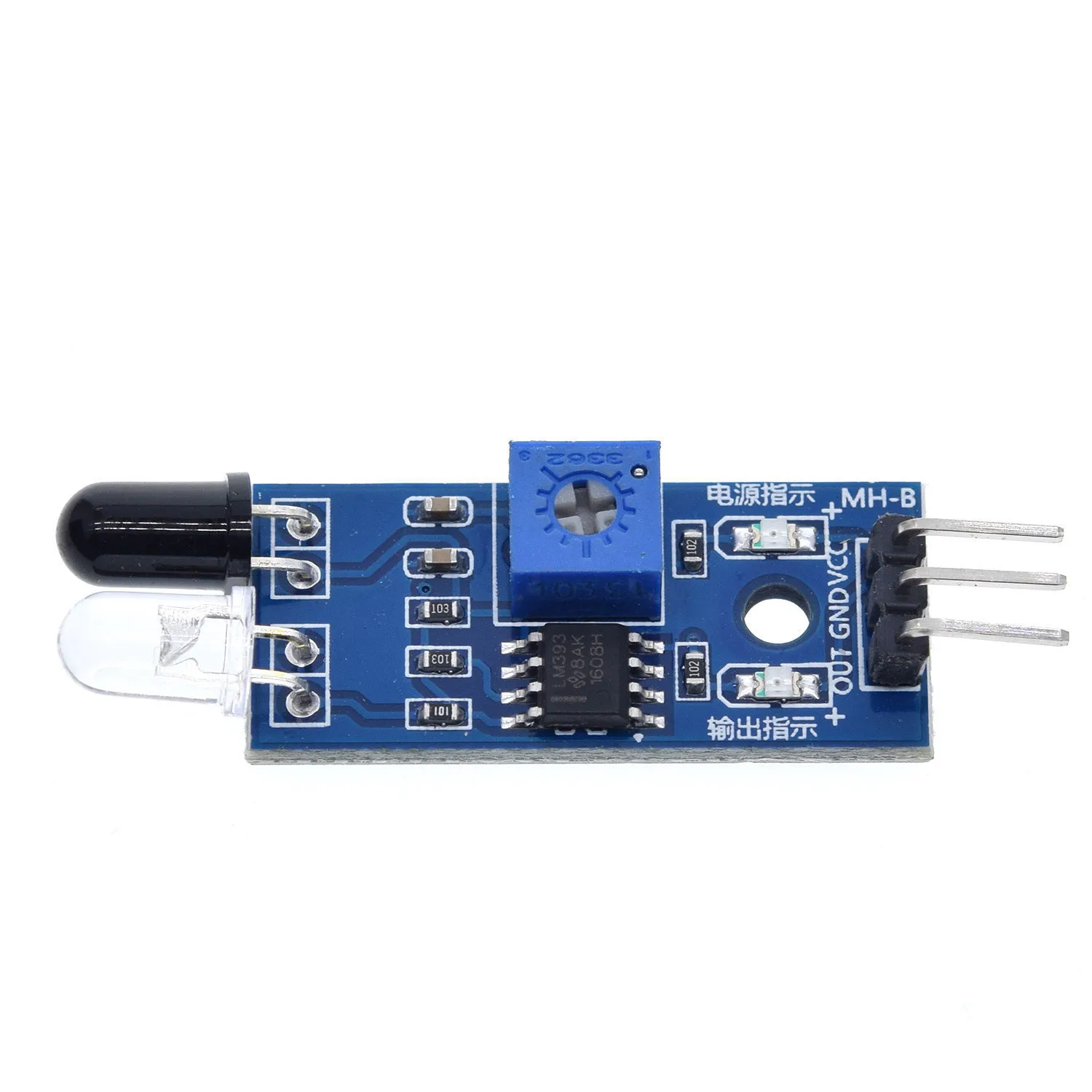 Инфракрасный модуль датчика обхода препятствий для Arduino Smart Car Robot 3-проводной