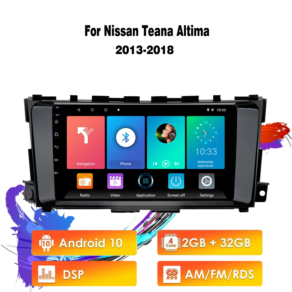 

Eastereggs For Nissan Teana Altima 2013-2018 9 Inch 2 din Android 10 RDS DSP Car Radio GPS Navigation Multimedia Player