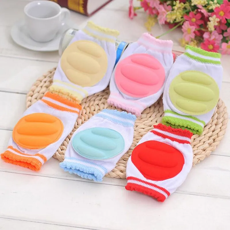 

6 Colors Hot Fashion Safety Crawling Elbow Cushion Infants Toddlers Baby Knee Pads Protector Leg Baby Kneecap For Kid