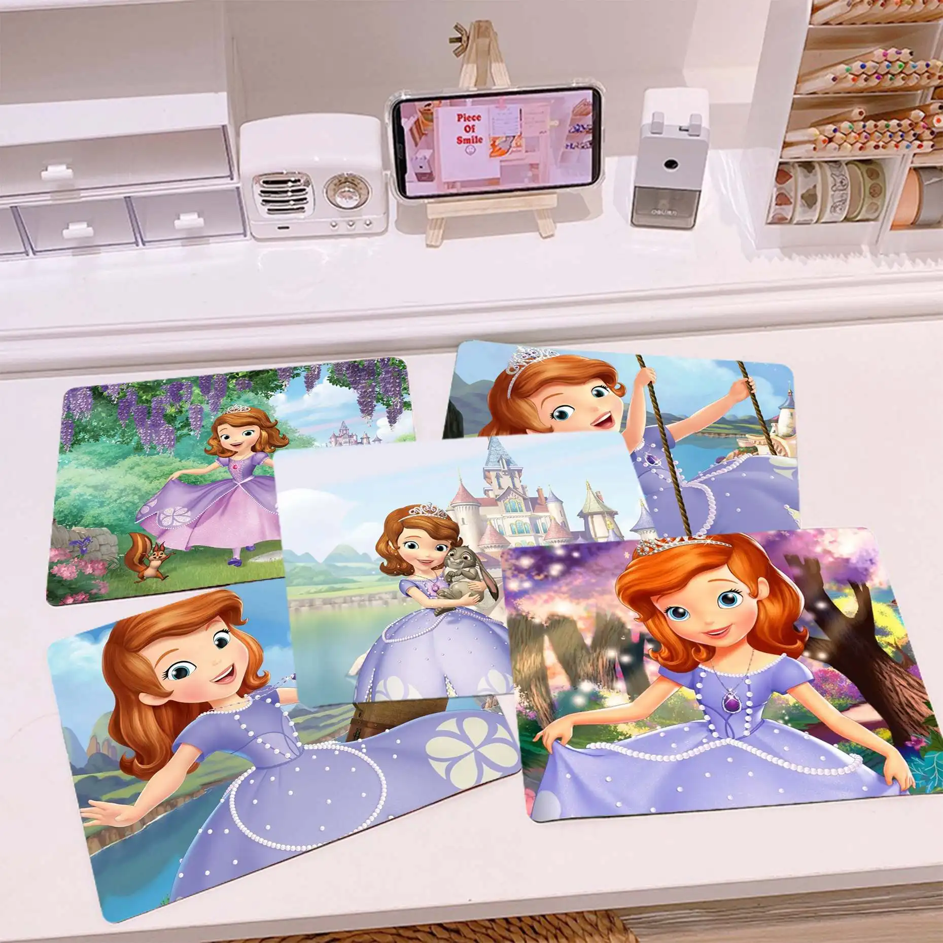 

Disney Princess Sofia the First Silicone Pad to Mouse Game Rubber PC Computer Gaming mouse pad