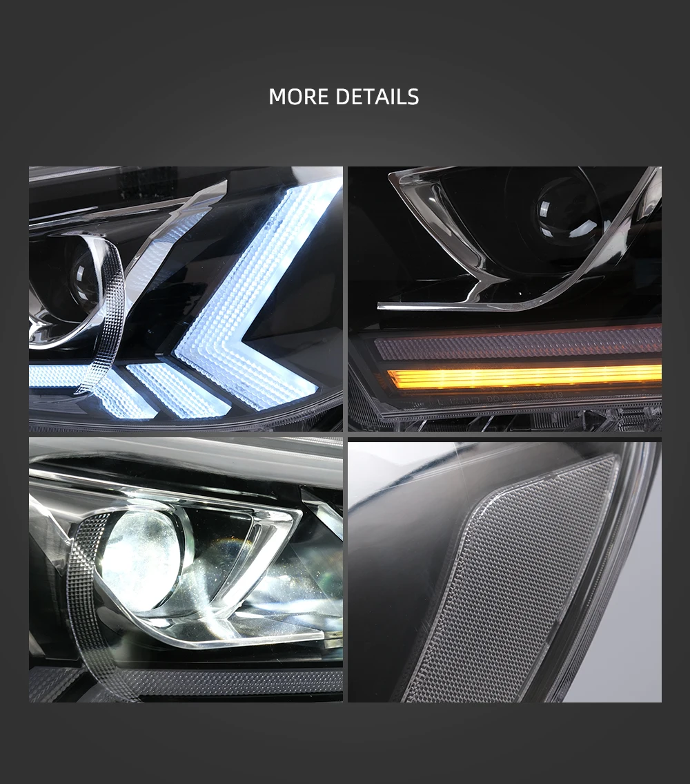 Vland factory for car headlight for Hilux headlight full led for Revo head lamp