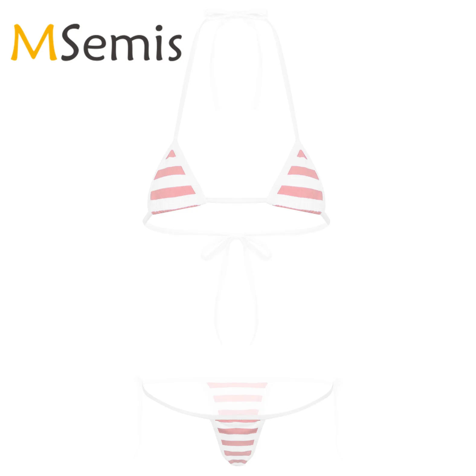 Женский купальник бикини каваи стиль молоко корова горошек/Полосатый Мини Набор