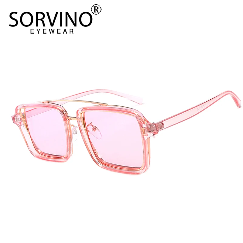Женские и мужские солнцезащитные очки SORVINO квадратные большого размера в стиле