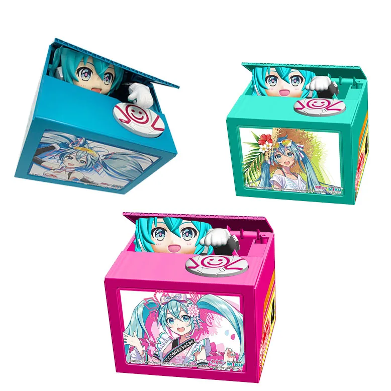 

Аниме-фигурка Хатсуне Мику, аниме-Копилка Q Version, Хатсуне Мику, периферийная игрушка виртуальной певицы, подарки