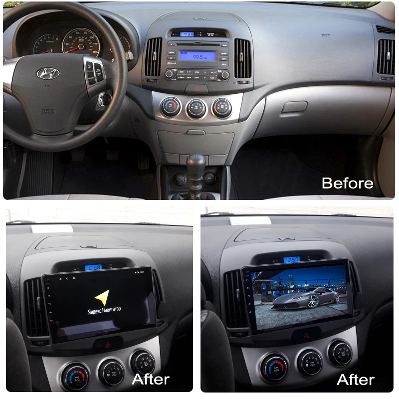 2.5D 9 дюймов Wanqi 1 Автомобильная GPS навигация RadioMultimedia Player для Hyundai Elantra 2007 2011