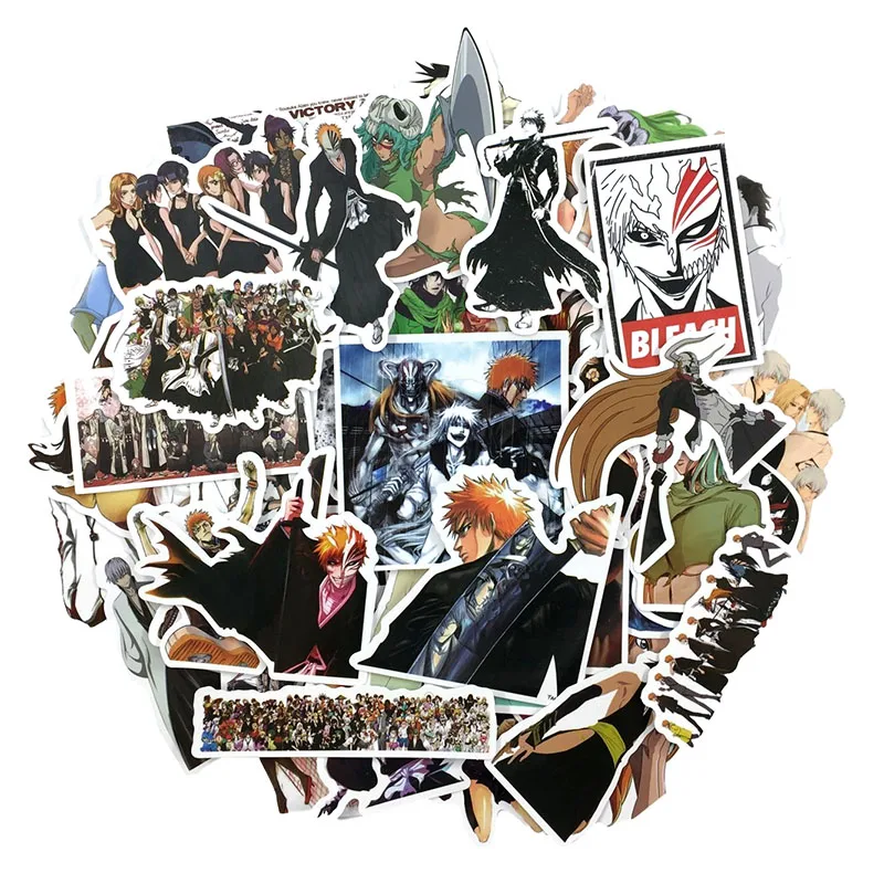 50 шт. 2 стиля аниме стикер s отбеливатель для скейтборда мотоцикла багажа телефона