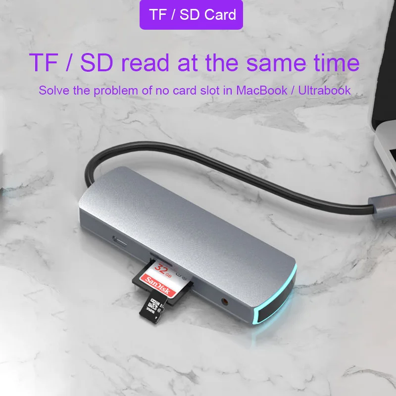 USB-концентратор Basix типа C на Multi USB 3 0 концентратор HDMI адаптер док-станция для MacBook
