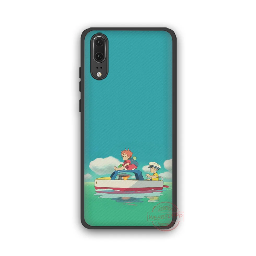 Чехол для телефона из ТПУ WEBBEDEPP Hayao Miyazaki anime ponyo Huawei P10 P20 P30 Lite Pro Y6 Y7 prime 2018 Y9 2019 |