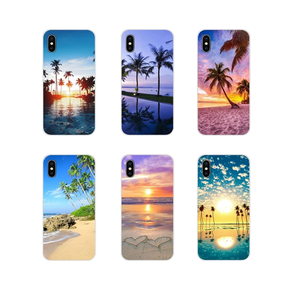Силиконовый чехол для Samsung Galaxy A3 A5 A7 A9 A8 Star A6 Plus 2018 2015 2016 2017 летняя пляжная сцена на
