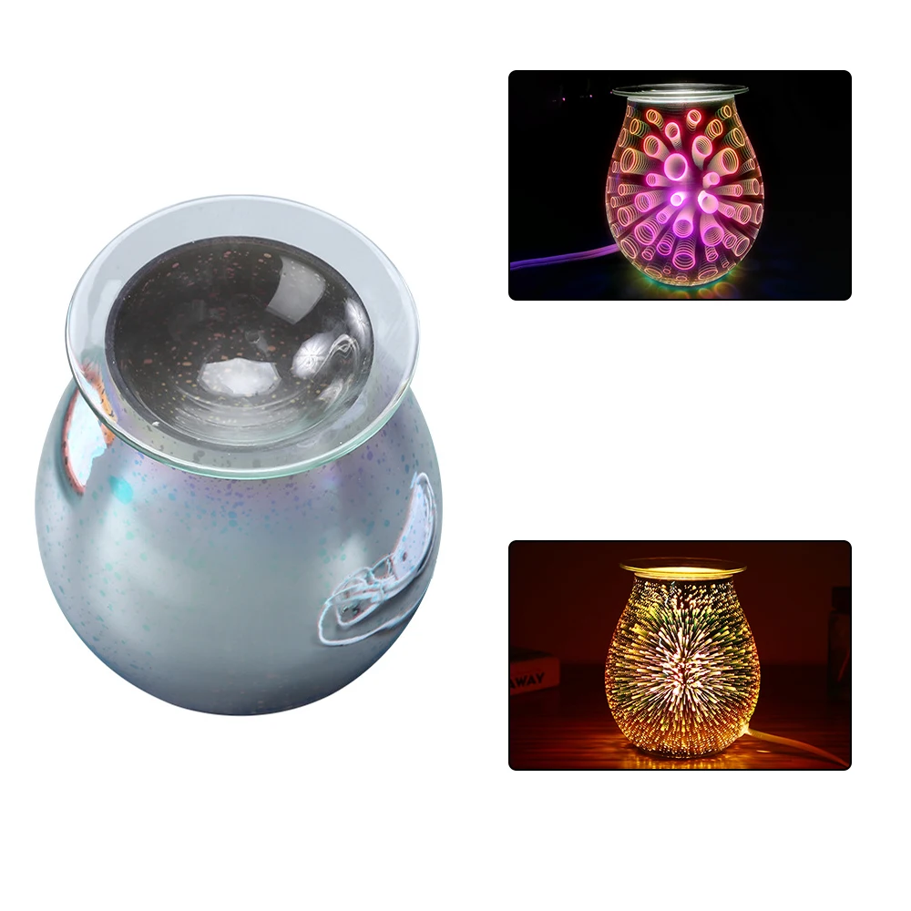 Фарфоровые электрические ароматерапевтическая лампа 3D стеклянный рассеиватель