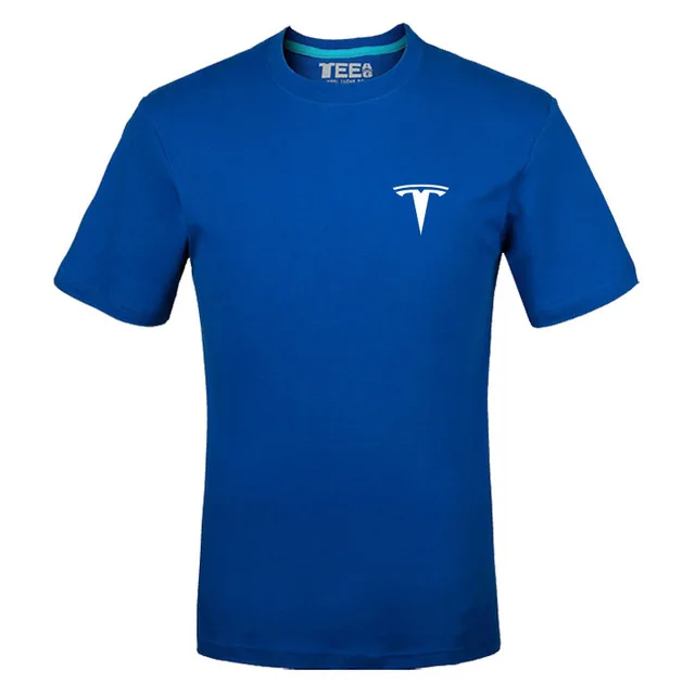 Футболка с логотипом Tesla модная футболка круглым вырезом и принтом букв