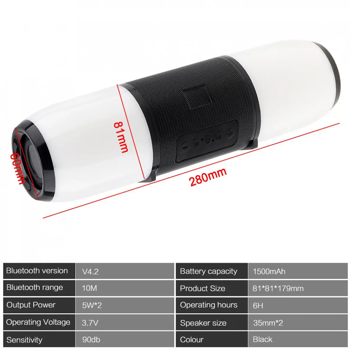 СВЕТОДИОДНЫЙ цветной сабвуфер Водонепроницаемый Bluetooth динамик с FM/TF/AUX/USB/функция