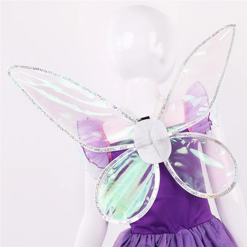 Сказочное платье для девочек с фиолетовыми бабочками и фэнтезией садовое