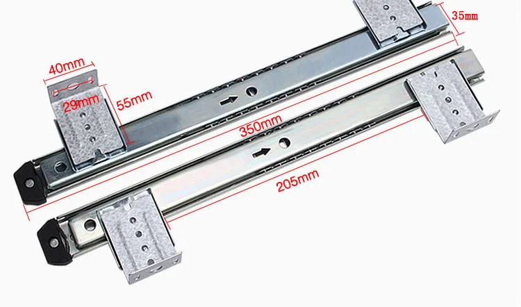 Computer Desk Drawer Orbit Keyboard Bracket Slide Rail Hoisting Crane Rail Bracket 2 Guide Rail